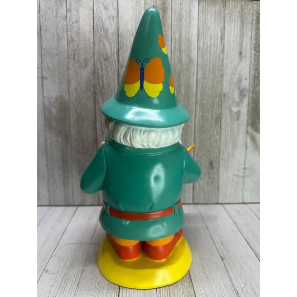 Vtg Willabee & Ward Seasonal Sensation June Garden Gnomes Statue 12" Tall - Picture 3 of 11